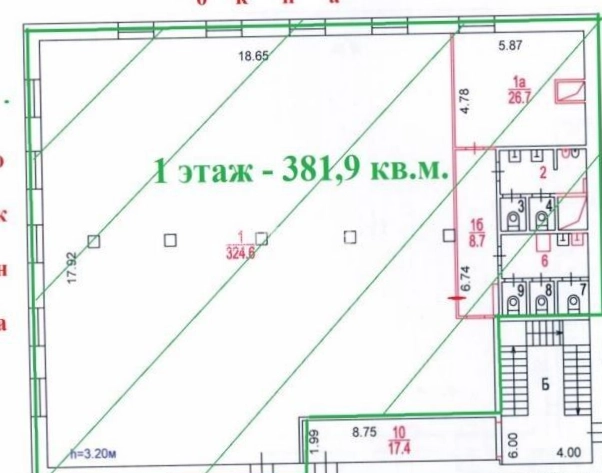 Офис Золоторожский Вал, 34с6 площадью 382 квадратных метров