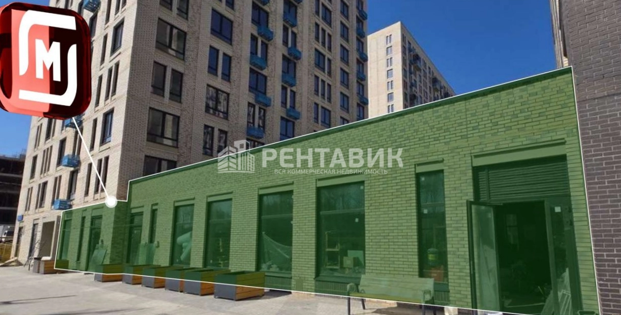 Торговая площадь Квартал Ивакино площадью 413 квадратных метров