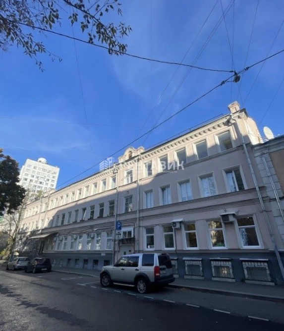 фасад дома, здание по адресу г Москва, Воротниковский пер, д 8 стр 1