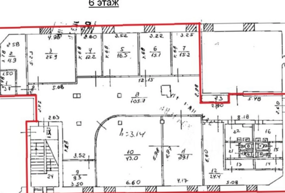 Офис 4-й Рощинский проезд, 19с2 площадью 735 квадратных метров