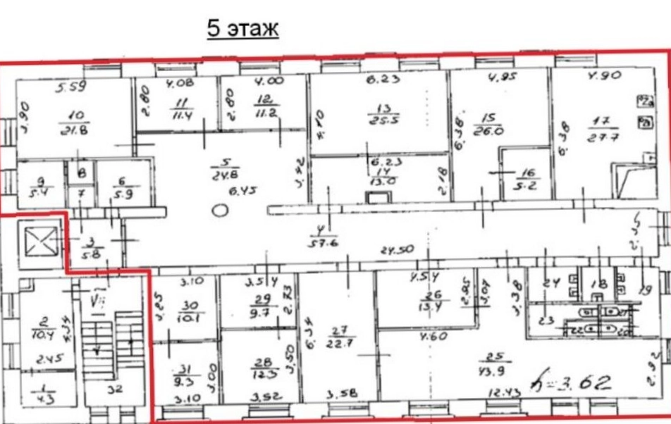 Офис 4-й Рощинский проезд, 19с2 площадью 376 квадратных метров