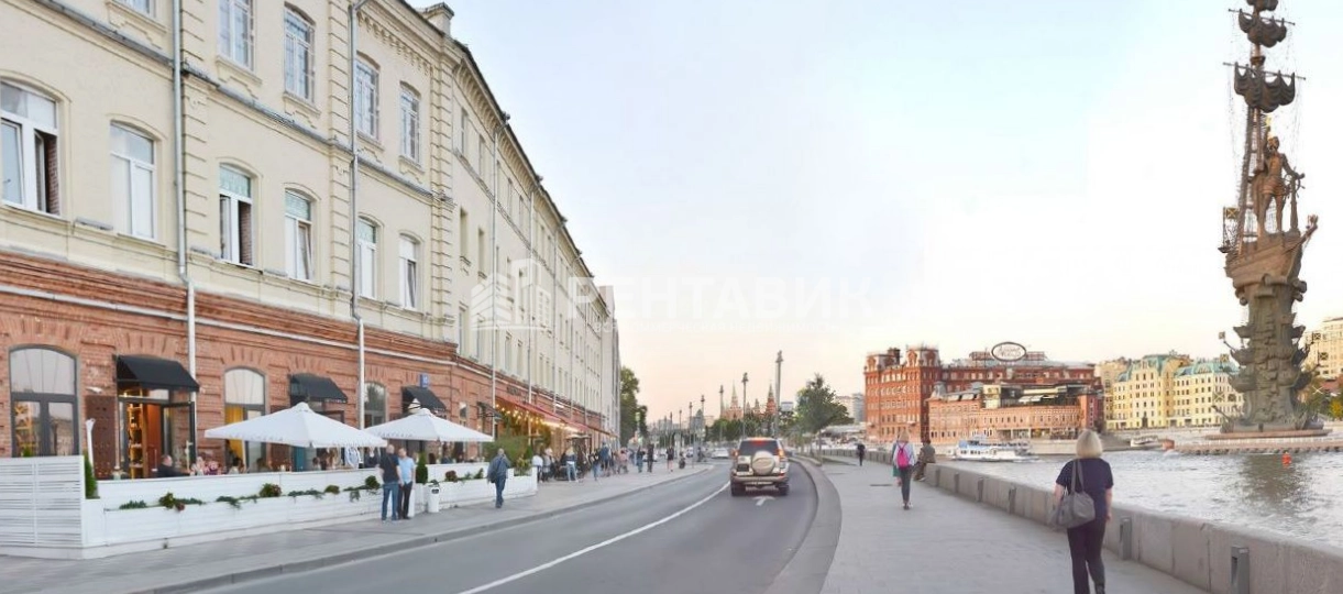фасад дома, здание по адресу г Москва, Пречистенская наб, д 15 стр 1 