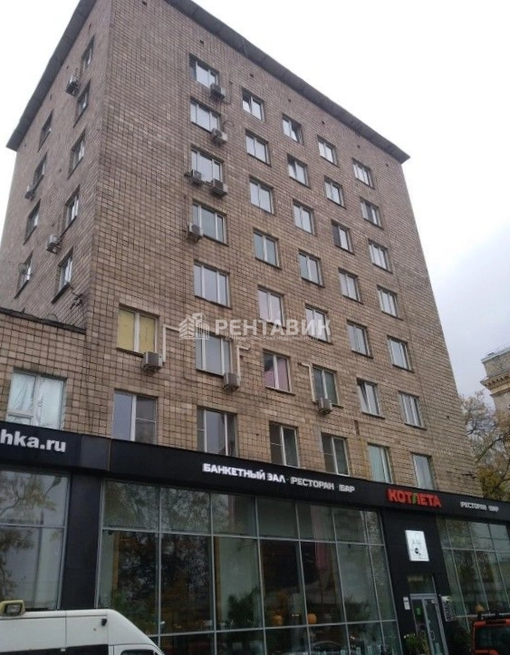 фасад дома, здание по адресу г Москва, Ленинградский пр-кт, д 77 к 4