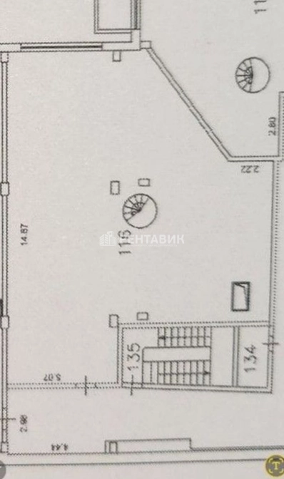 Офис Большая Почтовая, 7с1 площадью 205 квадратных метров