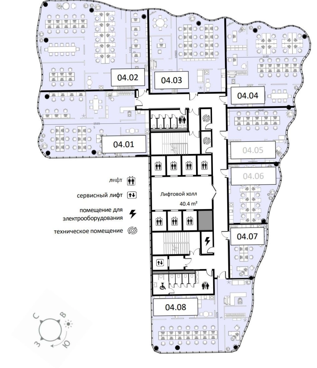 Офис K-CITY / Kobzon City площадью 189 квадратных метров