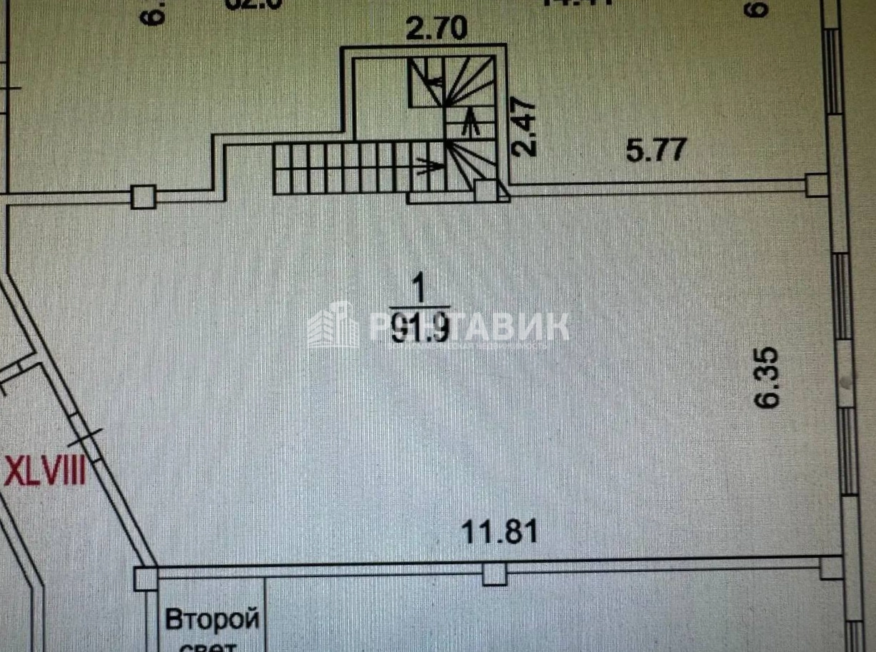 Офис Рублевское, 22к2 площадью 130 квадратных метров