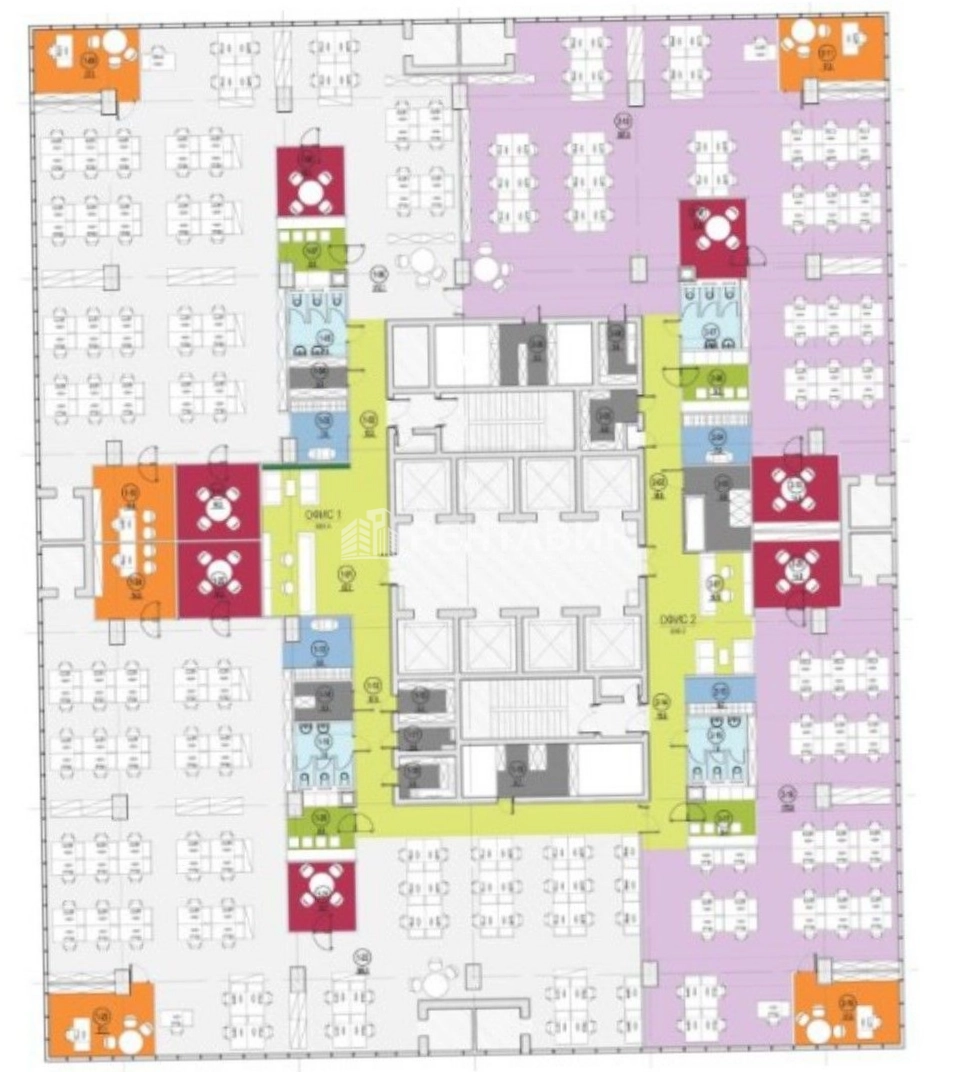 Офис Савёловский Сити, корпус Goodman / Гудмен площадью 714 квадратных метров