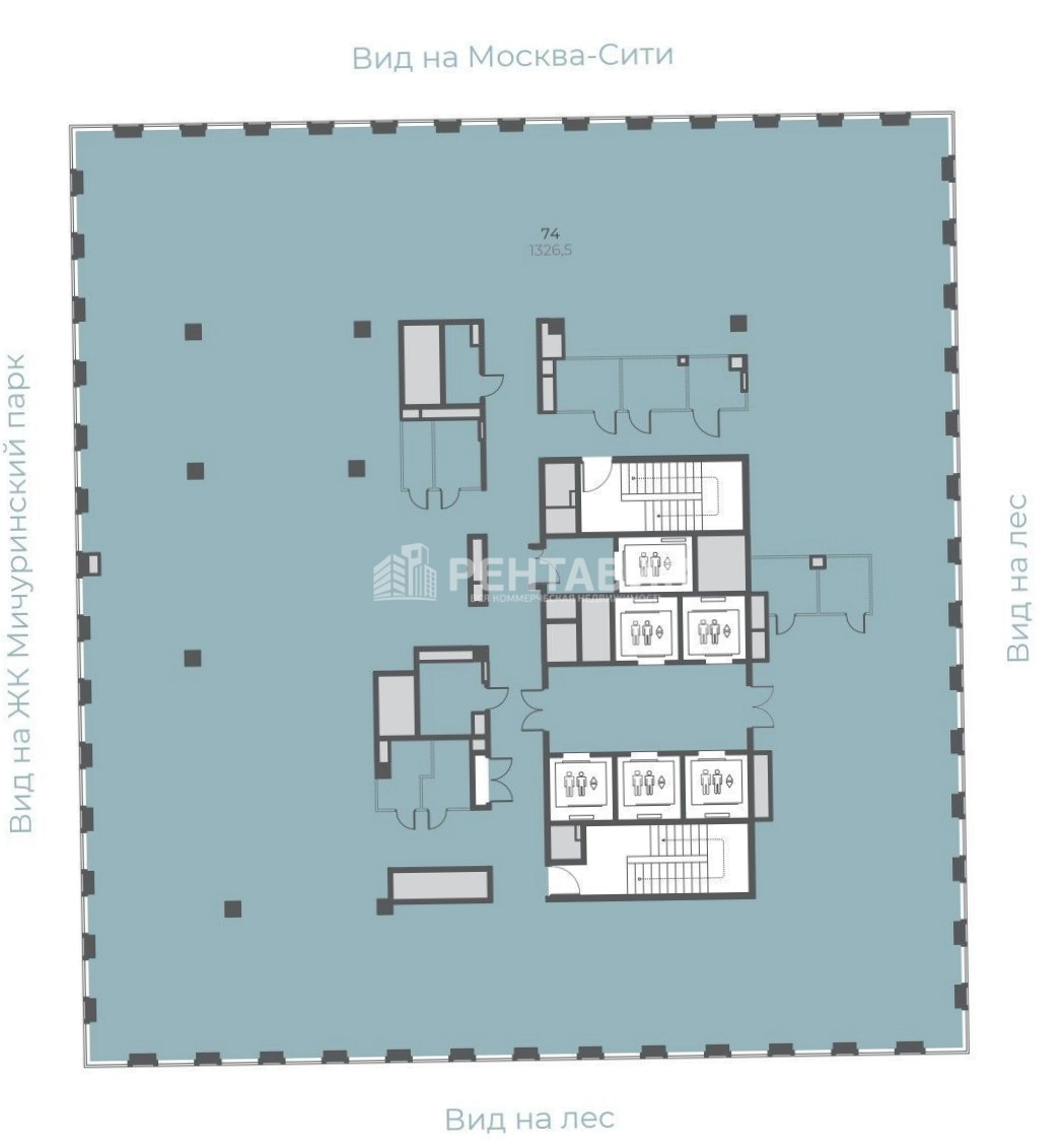 Офис Lakes площадью 3869 квадратных метров