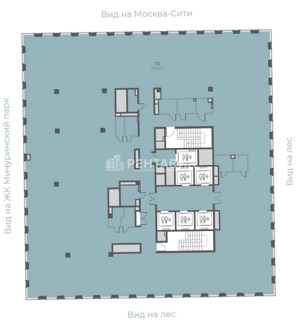 Офис Lakes площадью 3869 квадратных метров