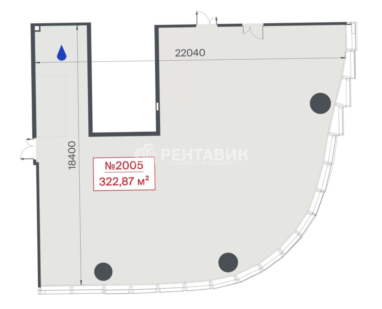 Офис TOP Tower площадью 323 квадратных метров