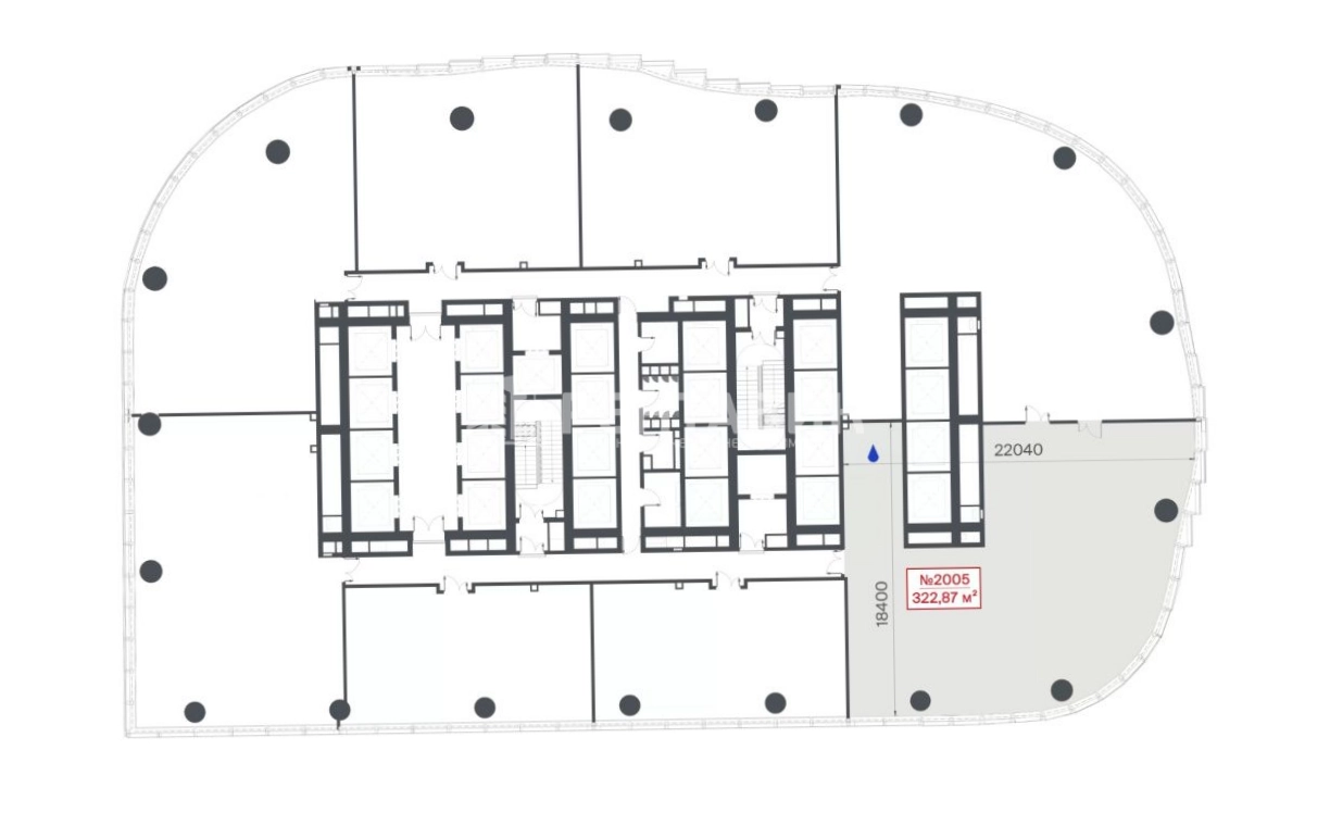 Офис TOP Tower площадью 323 квадратных метров