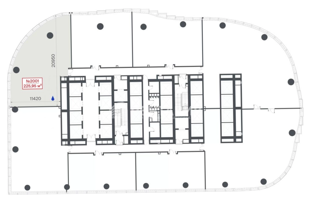 Офис TOP Tower площадью 467 квадратных метров