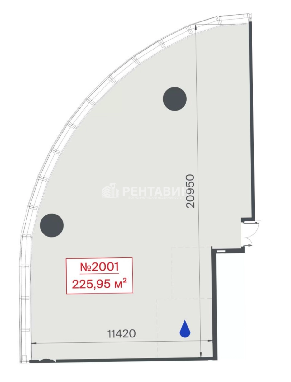 Офис TOP Tower площадью 467 квадратных метров