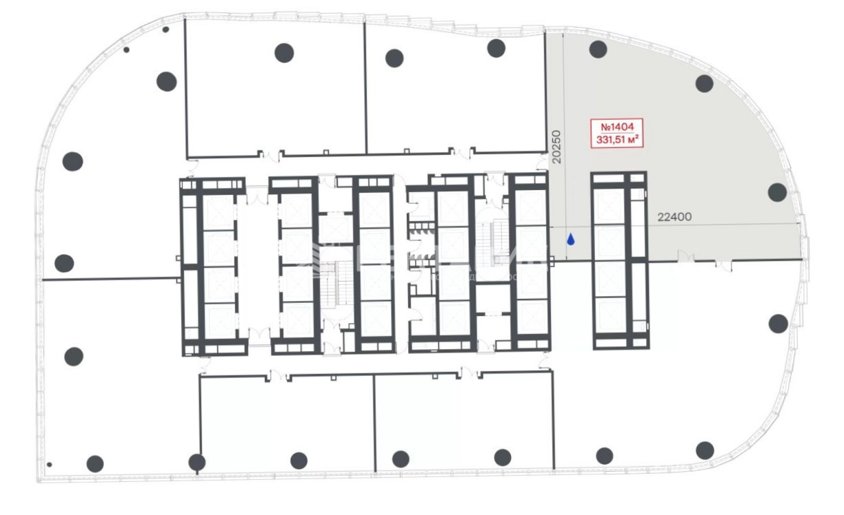 Офис TOP Tower площадью 331 квадратных метров