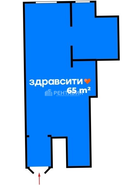 Помещение свободного назначения Кусковская, 12-1 площадью 65 квадратных метров