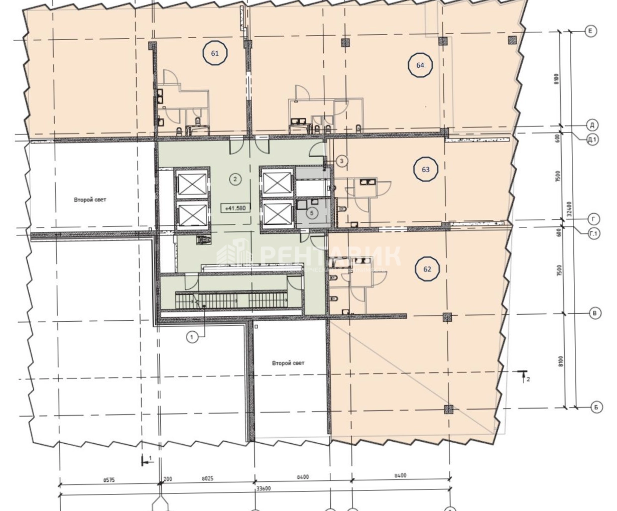 Офис Эдел площадью 848 квадратных метров