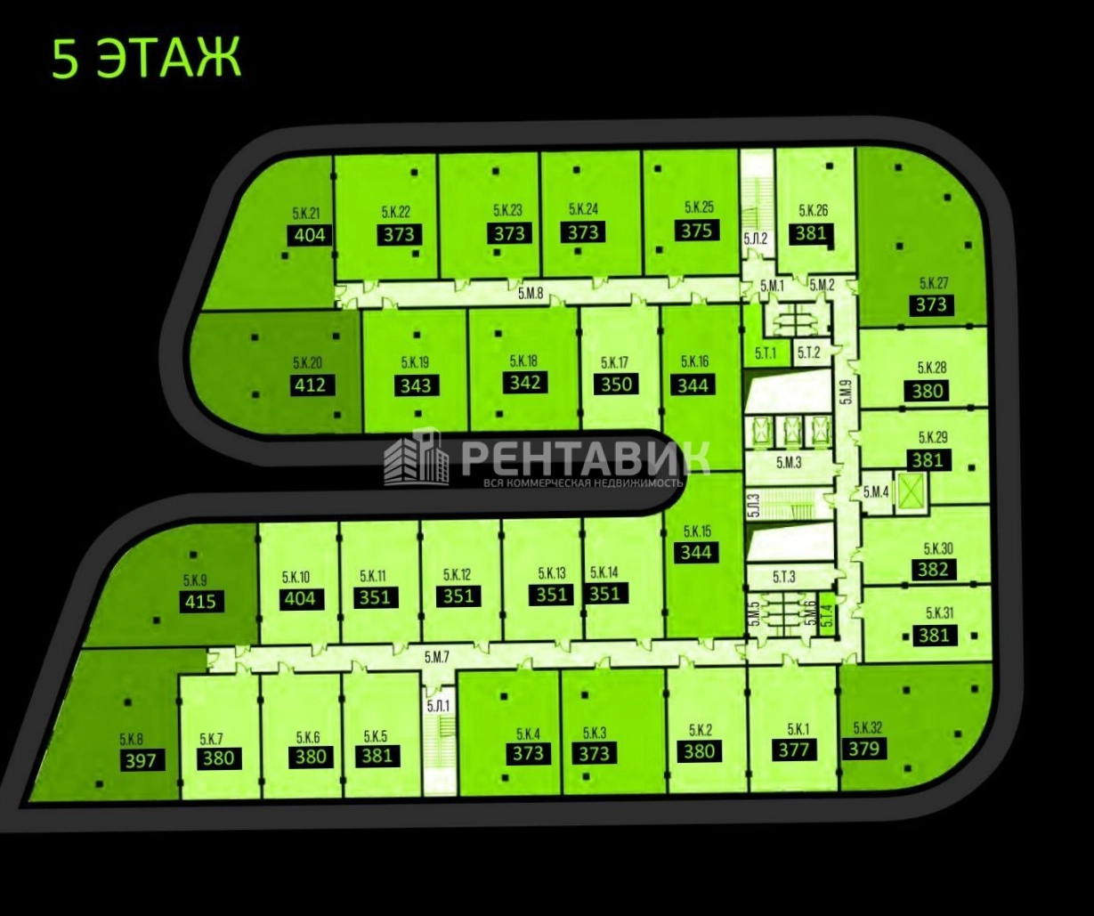 Офис Апсайд Теч Сколково, корпус Альфа площадью 8313 квадратных метров