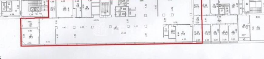 Офис Сокол Плейс площадью 613 квадратных метров