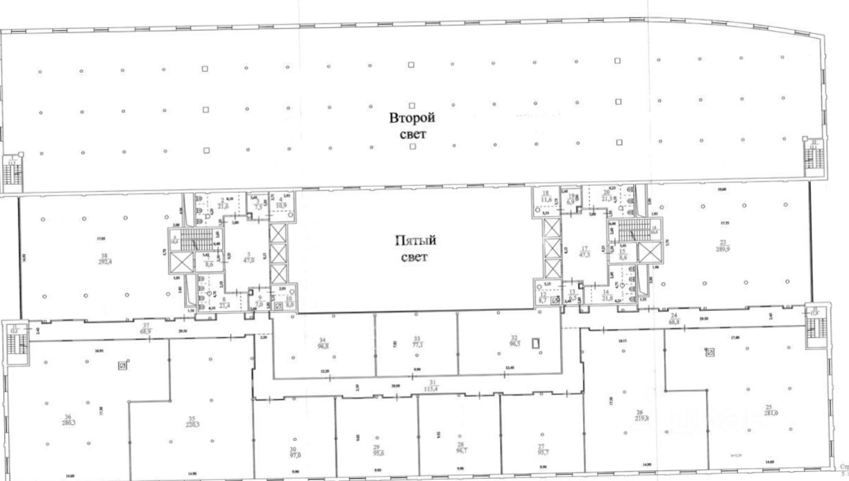Офис W Plaza I площадью 2737 квадратных метров