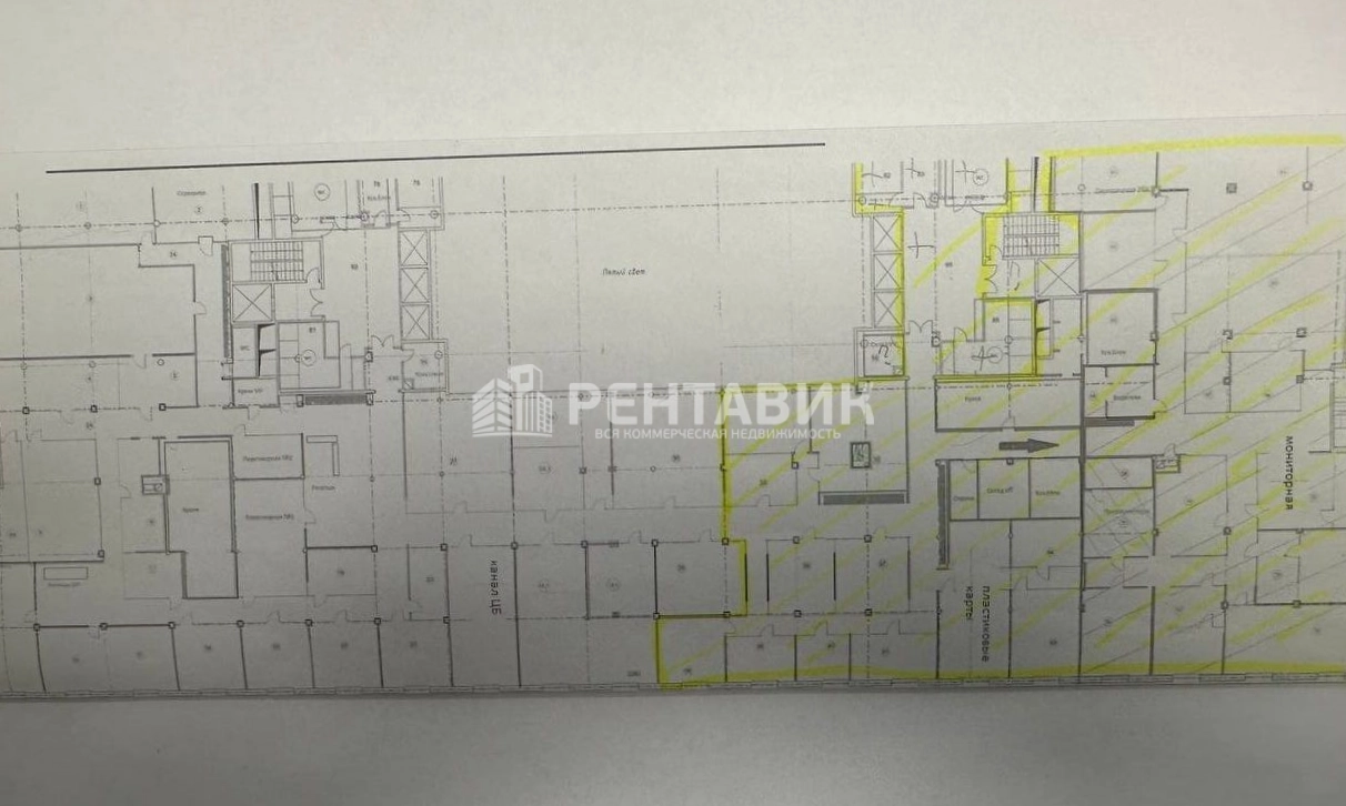 Офис W Plaza I площадью 1300 квадратных метров
