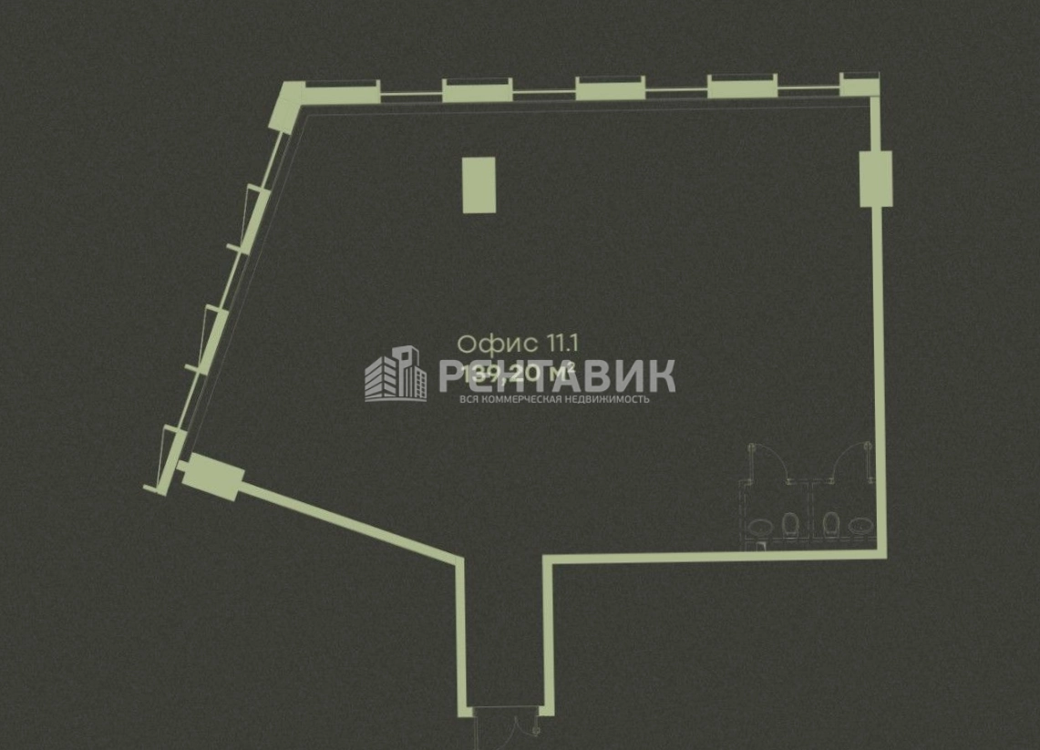 Офис Геолог 2 площадью 139 квадратных метров