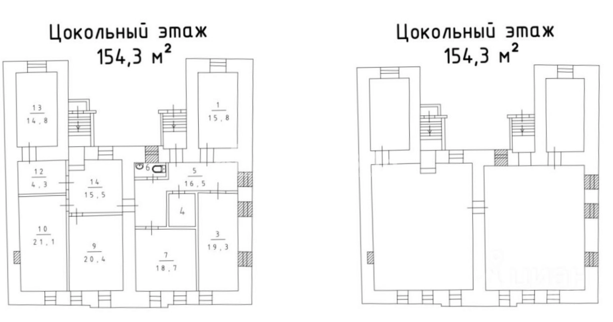 Здание целиком Новинский, 5с1 площадью 617 квадратных метров