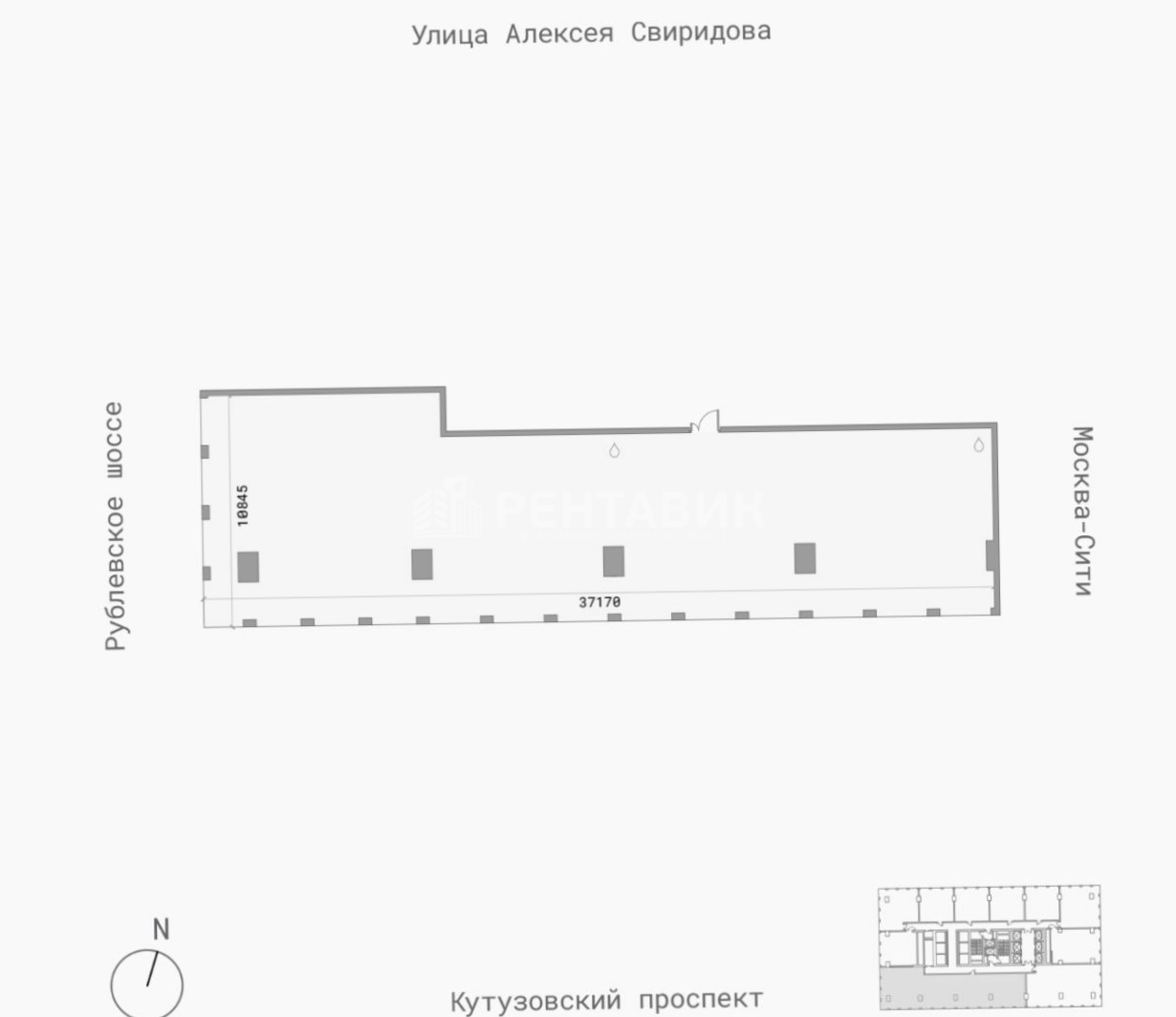 Офис Omni Tower площадью 335 квадратных метров