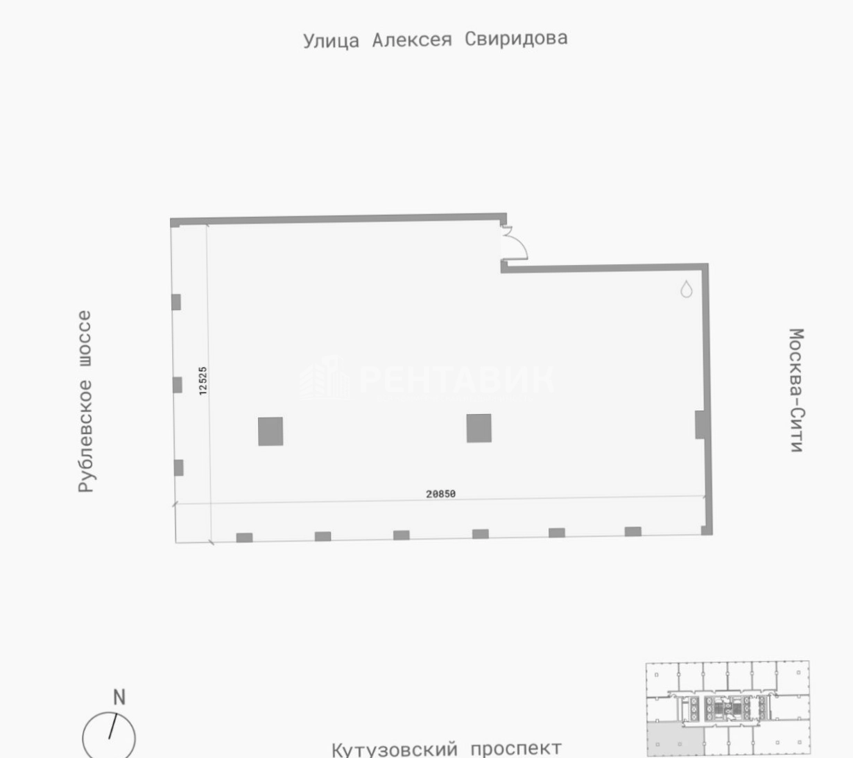 Офис Omni Tower площадью 238 квадратных метров