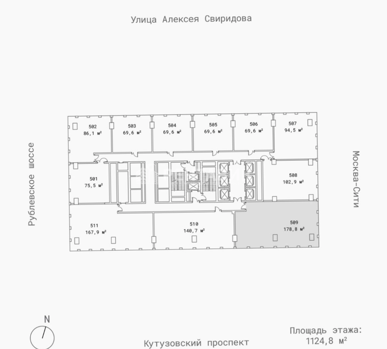 Офис Omni Tower площадью 179 квадратных метров