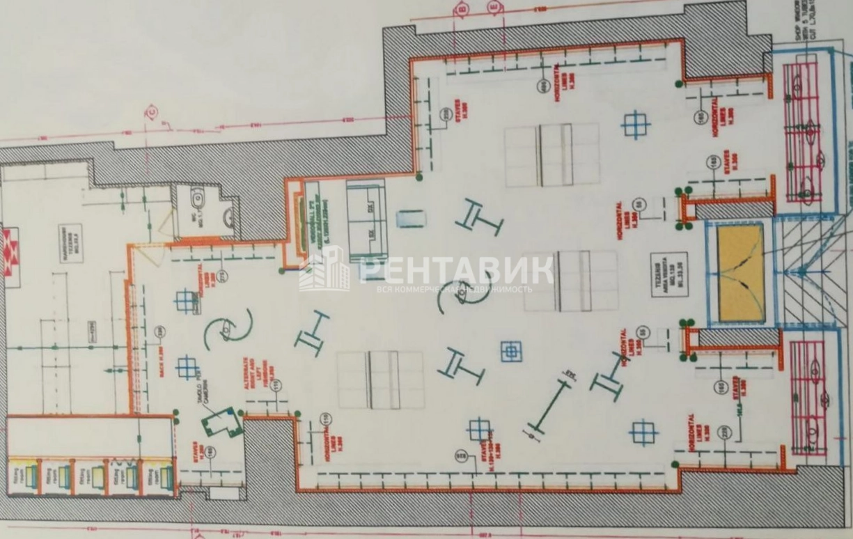 Помещение свободного назначения Тверская, 12с1 площадью 160 квадратных метров