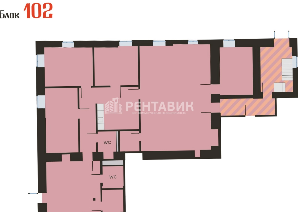 Офис Нега площадью 191 квадратных метров