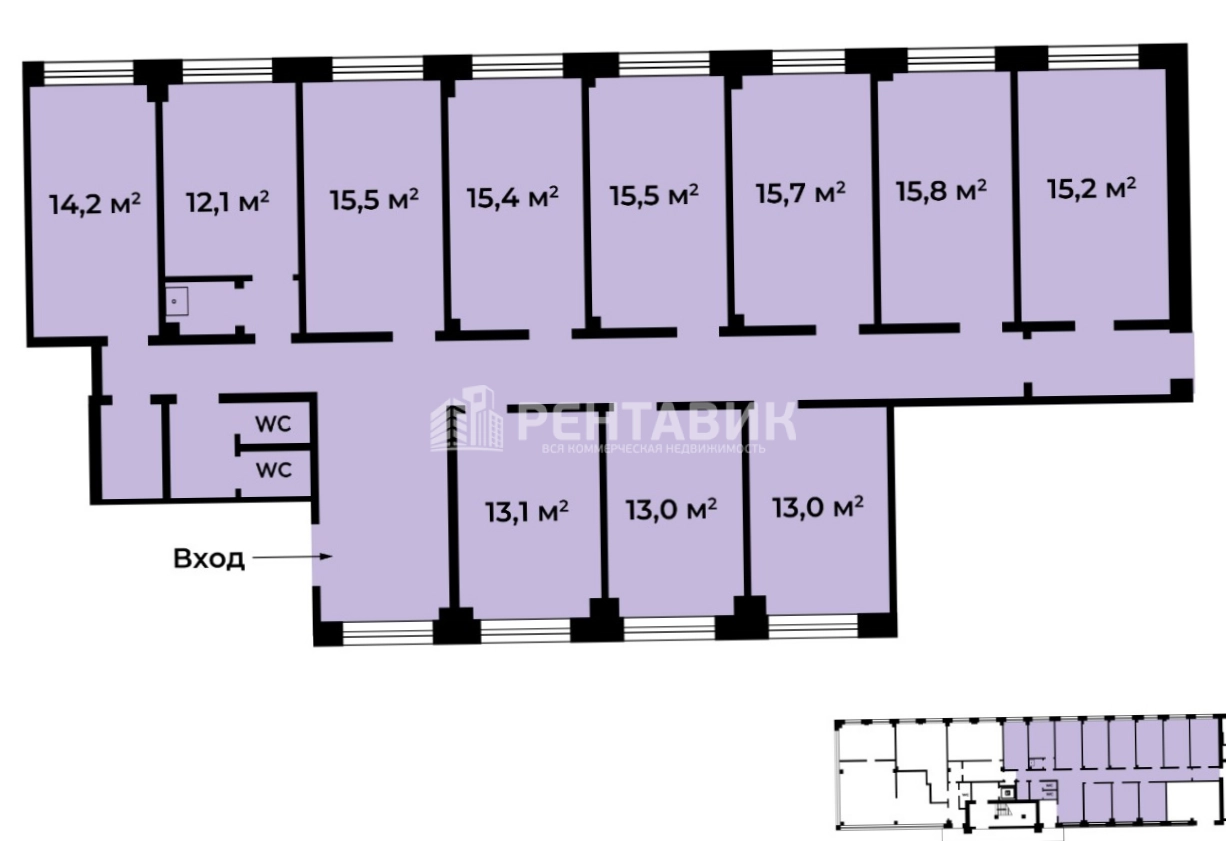 Офис O2 Office площадью 224 квадратных метров