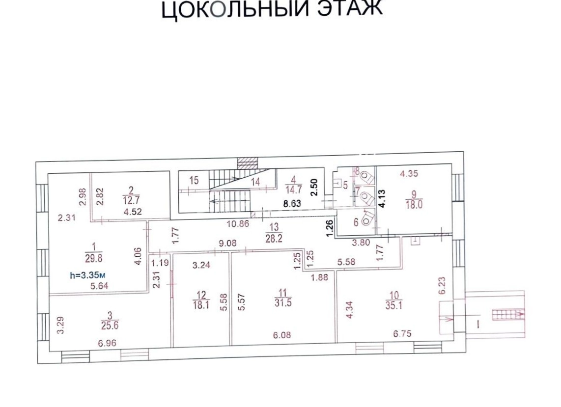 Здание целиком Академика Туполева, 15к17 площадью 969 квадратных метров