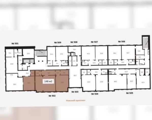 Офис Невский 68 площадью 326 квадратных метров