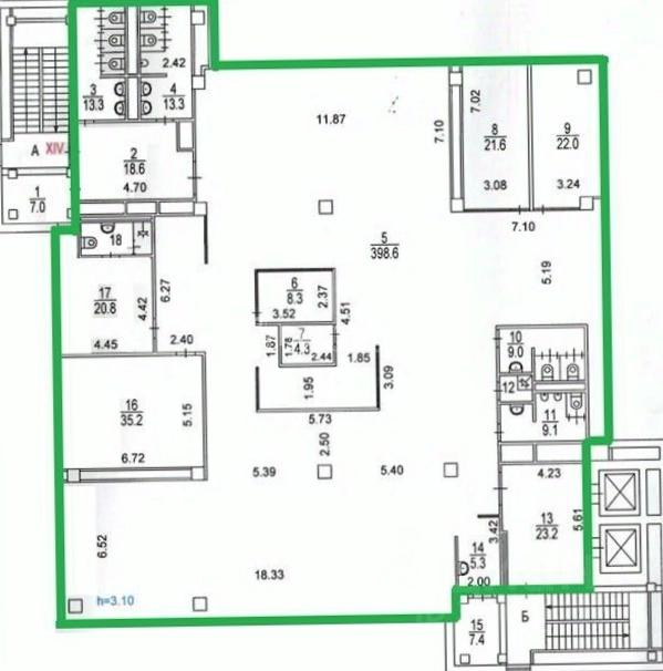 Офис Май площадью 1187 квадратных метров
