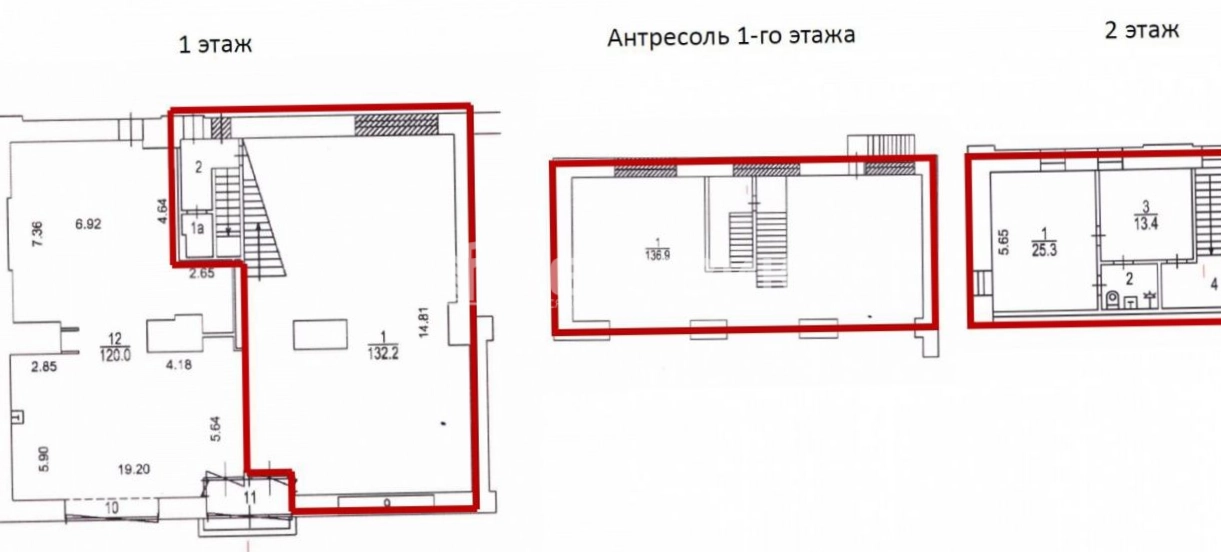 Помещение свободного назначения Арбат, 54-2с1 площадью 337 квадратных метров