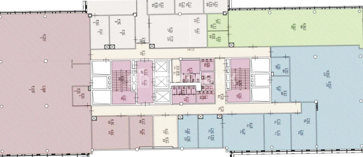 Офис Comcity, Фаза Альфа площадью 638 квадратных метров