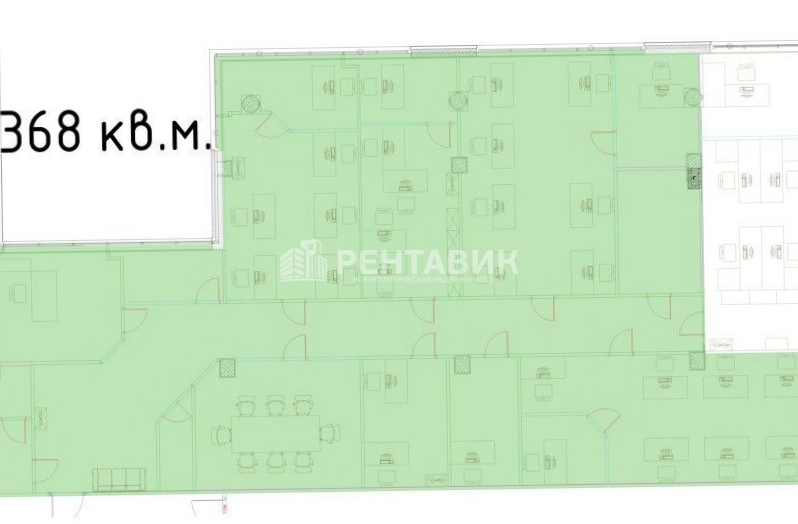 Офис Отрадное, строение 9 площадью 1872 квадратных метров