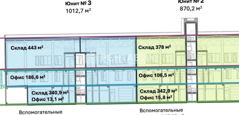 Склад Lightside площадью 1883 квадратных метров