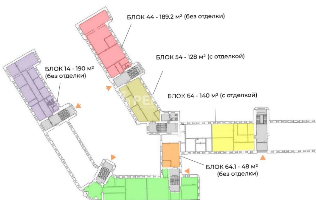 Офис Гиляровского, 65с1 площадью 127 квадратных метров