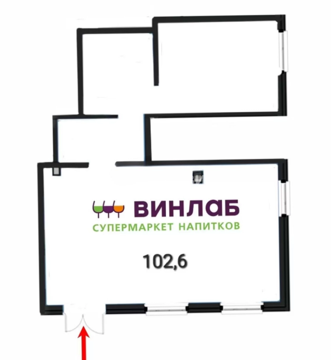 Торговая площадь Бутово парк 2 площадью 102.6 квадратных метров