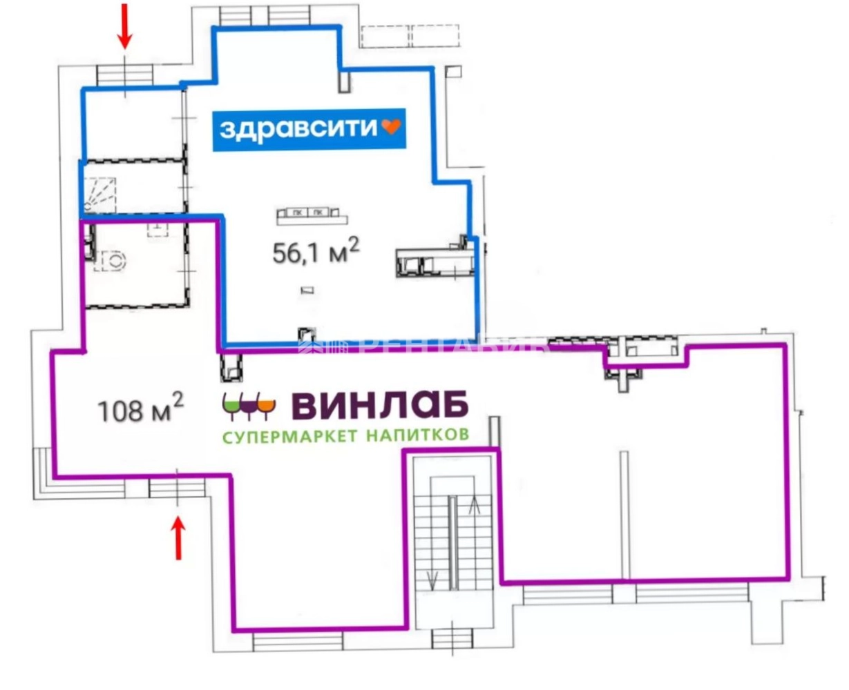 Торговая площадь Родниковая 5А площадью 164 квадратных метров