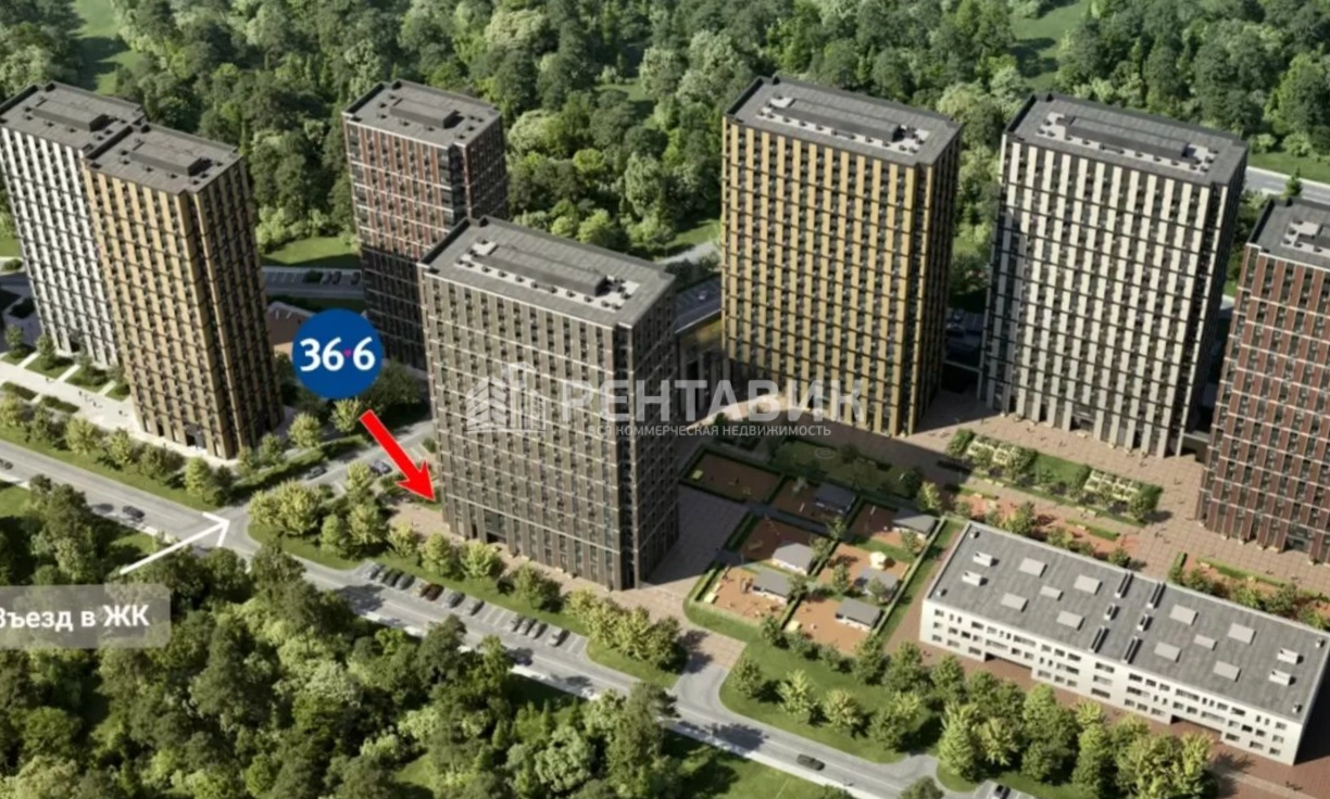 Торговая площадь Parkside площадью 51.8 квадратных метров
