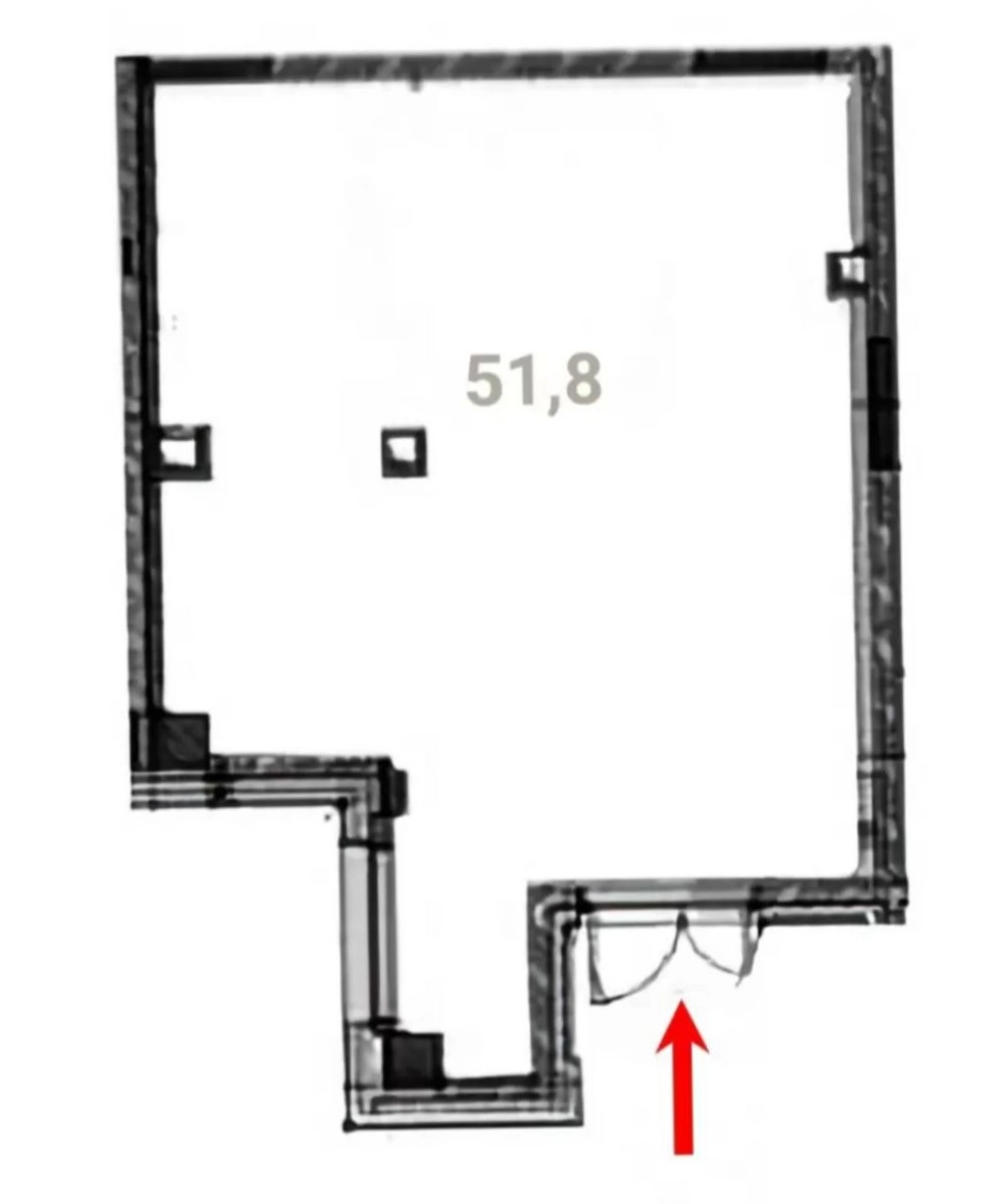 Торговая площадь Parkside площадью 51.8 квадратных метров