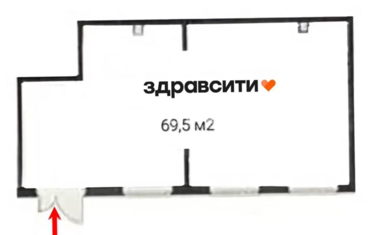 Торговая площадь Середневский Лес площадью 69 квадратных метров