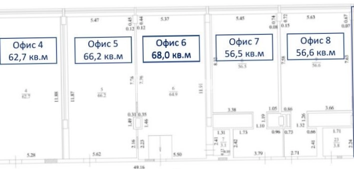 Офис 3-й проезд Марьиной Рощи, 40с1 площадью 310 квадратных метров