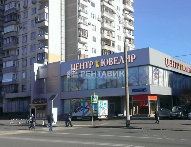 фасад дома, здание по адресу г Москва, Олимпийский пр-кт, д 22 