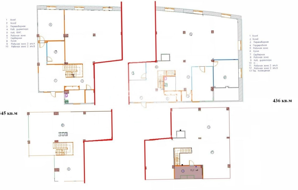 Офис W Plaza I площадью 436 квадратных метров