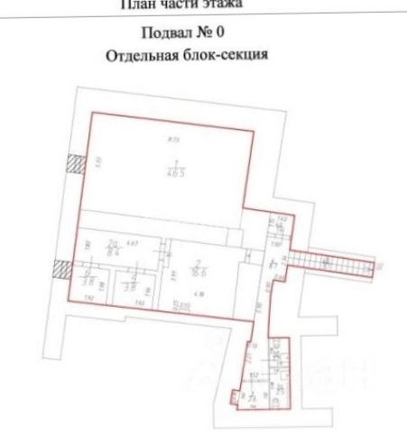 Общепит Мясницкая, 14-2с1 площадью 175.4 квадратных метров
