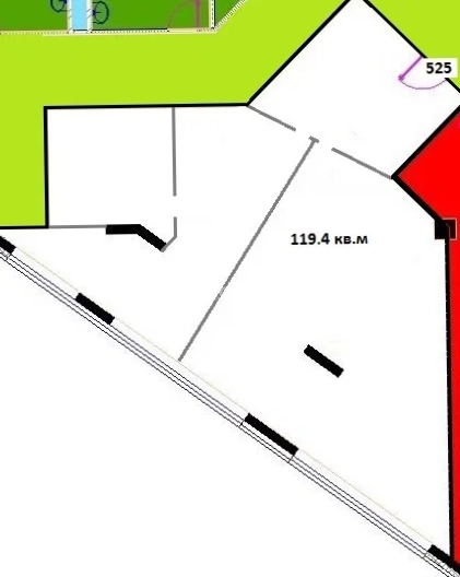 Офис Аркадия площадью 119 квадратных метров